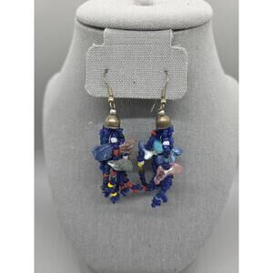 Hand crafted Native Style Colorful Beaded Earrings